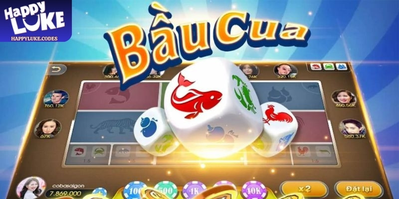 Bầu cua Happyluke là phiên bản trực tuyến của trò bầu cua cá cọp truyền thống