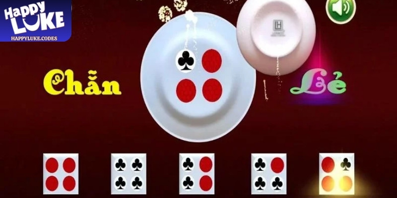 Xóc Đĩa Happyluke – Sân Chơi Đổi Vận Cho Người Mê Thử Thách 3 Giao diện xóc đĩa dùng biểu tượng màu riêng cho từng cửa cược